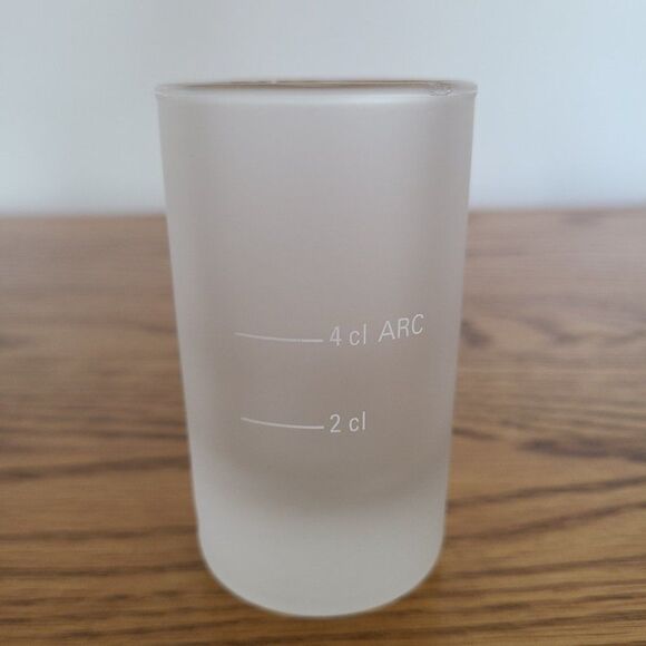 Jagermeister Collectible German Frosted 4cl Tall Shot Glass White Stag Logo - Picture 3 of 10